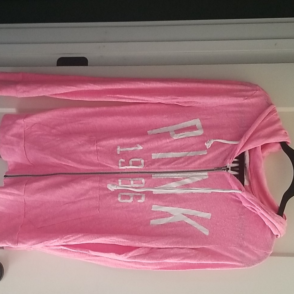 Pink zip up jacket
